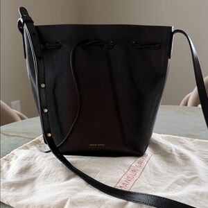 Mansur Gavriel Black Mini Bucket Bag